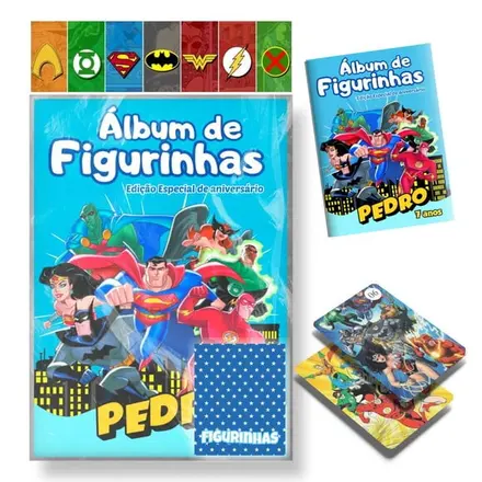 Álbum de Figurinhas - Liga da Justiça