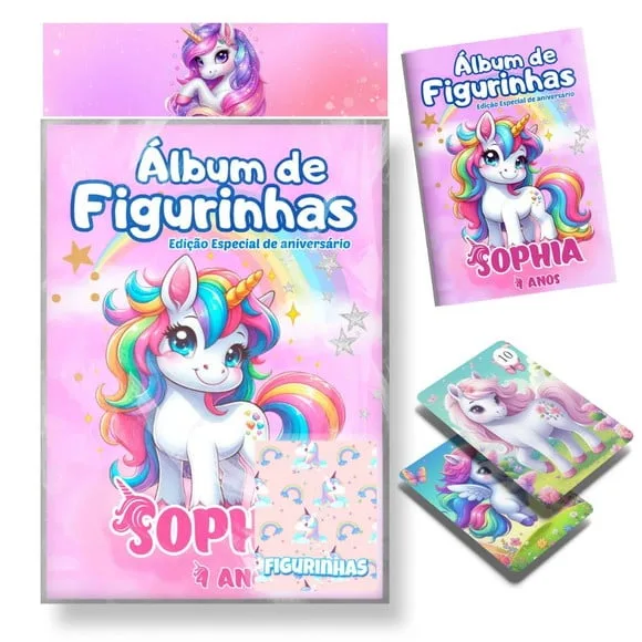 Álbum de Figurinhas - Unicórnio