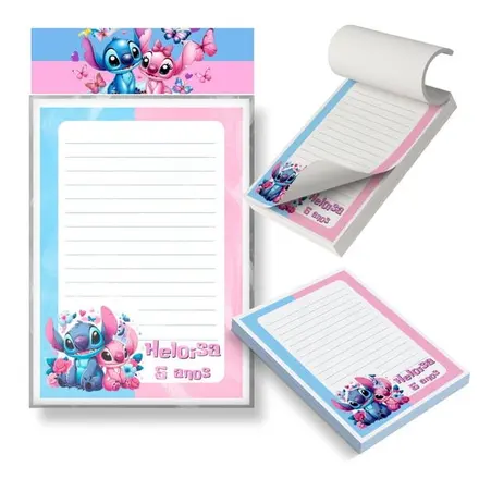 Bloco Destacável - Angel e Stitch
