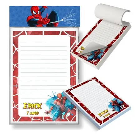 Bloco Destacável - Homem Aranha
