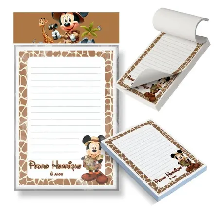 Bloco Destacável - Mickey Safari