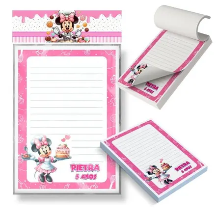 Bloco Destacável - Minnie Confeiteira