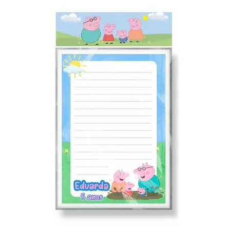 Bloco Destacável Peppa Pig (mod 1)