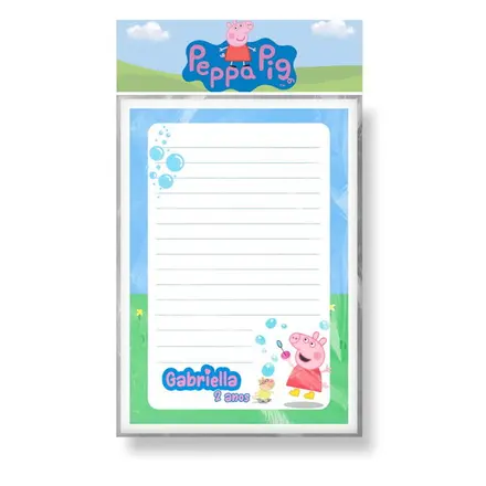 Bloco Destacável Peppa Pig (mod 2)