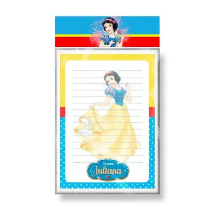 Bloquinho Personalizado - Branca de Neve
