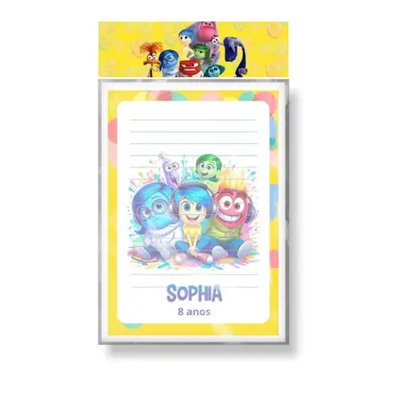 Bloquinho Personalizado - Divertidamente