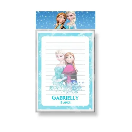 Bloquinho Personalizado - Frozen Anna e Elsa