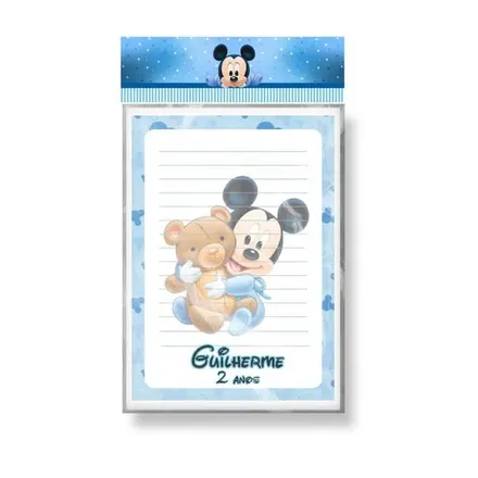 Bloquinho Personalizado - Mickey Baby