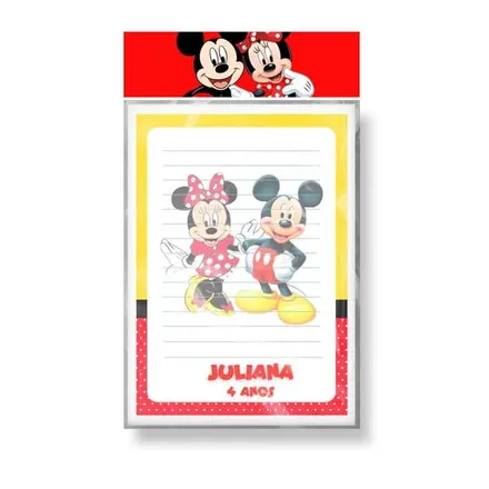 Bloquinho Personalizado - Mickey e Minnie