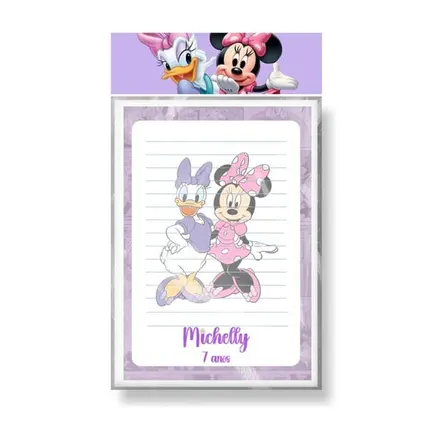 Bloquinho Personalizado - Minnie e Margarida
