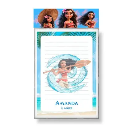 Bloquinho Personalizado - Moana