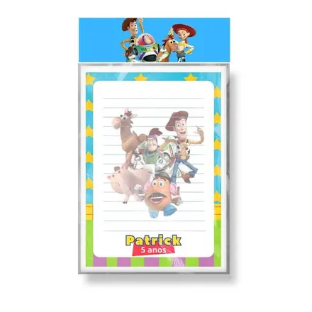 Bloquinho Personalizado - Toy Story