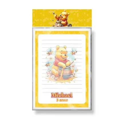 Bloquinho Personalizado - Ursinho Pooh