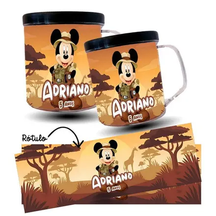 Caneca Personalizada - Mickey Safari