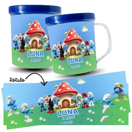 Caneca Personalizada - os Smurfs