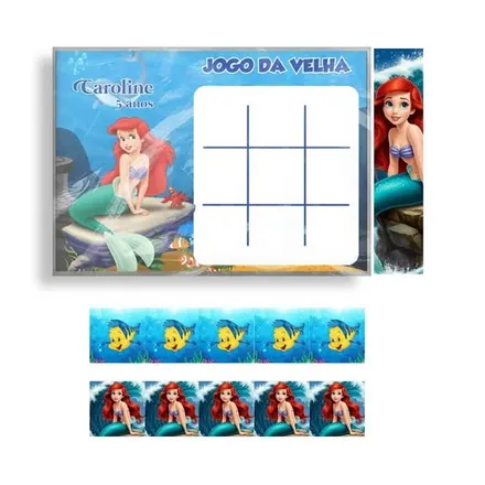 Jogo da Velha - Ariel / a Pequena Sereia