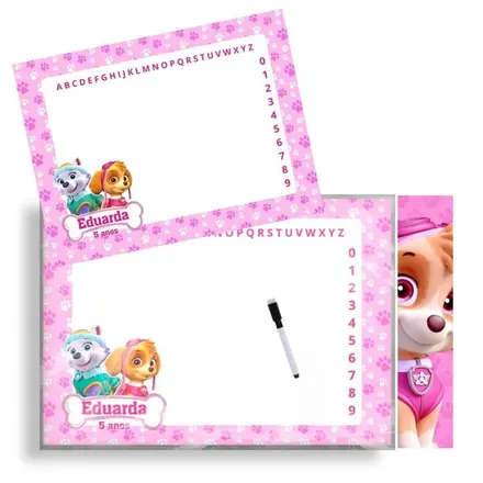 Lousa Mágica - Patrulha Canina Rosa
