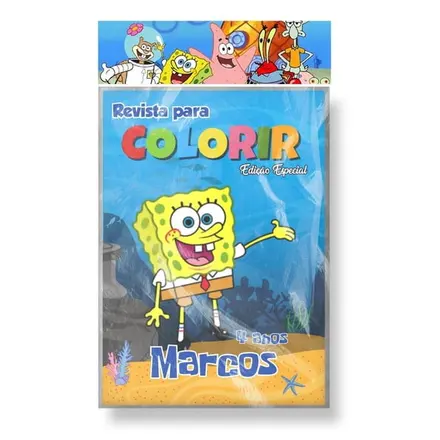 Revista para Colorir - Bob Esponja