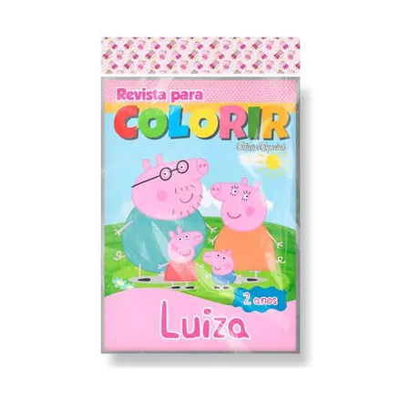 Revista para Colorir - Família Peppa Pig