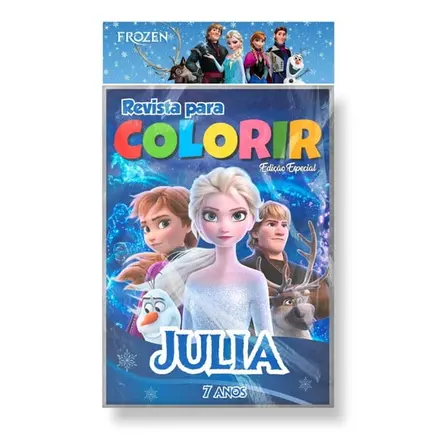 Revista para Colorir - Frozen