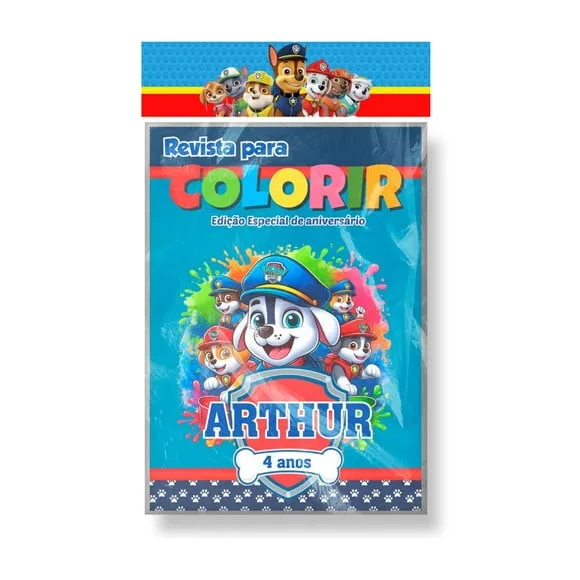 Revista para Colorir - Patrulha Canina (modelo 1