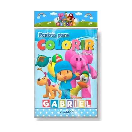Revista para Colorir - Pocoyo (modelo 3)