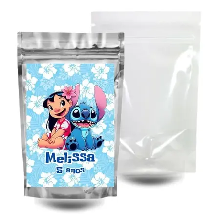 Saquinho Surpresa Zip Lock 10x15 - Lilo e Stitch