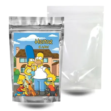 Saquinho Surpresa Zip Lock 10x15 - os Simpsons