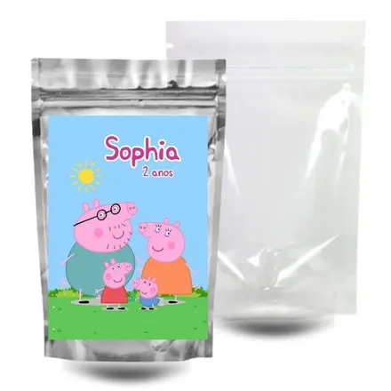 Saquinho Surpresa Zip Lock 10x15 - Peppa Pig