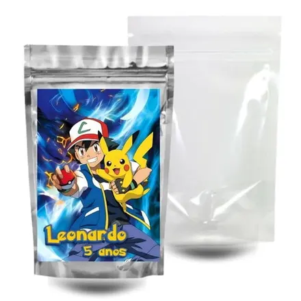 Saquinho Surpresa Zip Lock 10x15 - Pokemon