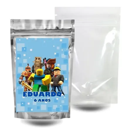 Saquinho Surpresa Zip Lock 10x15 - Roblox