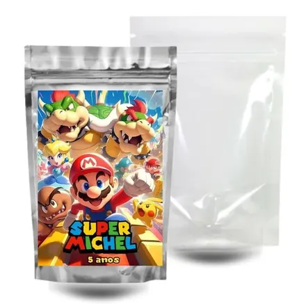 Saquinho Surpresa Zip Lock 10x15 - Super Mario Bros